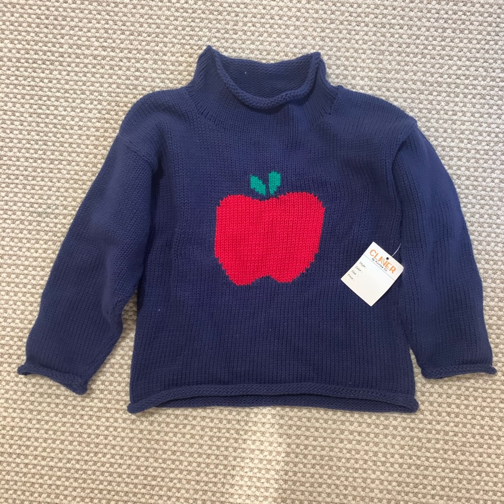 NWT Roll-neck Apple Sweater